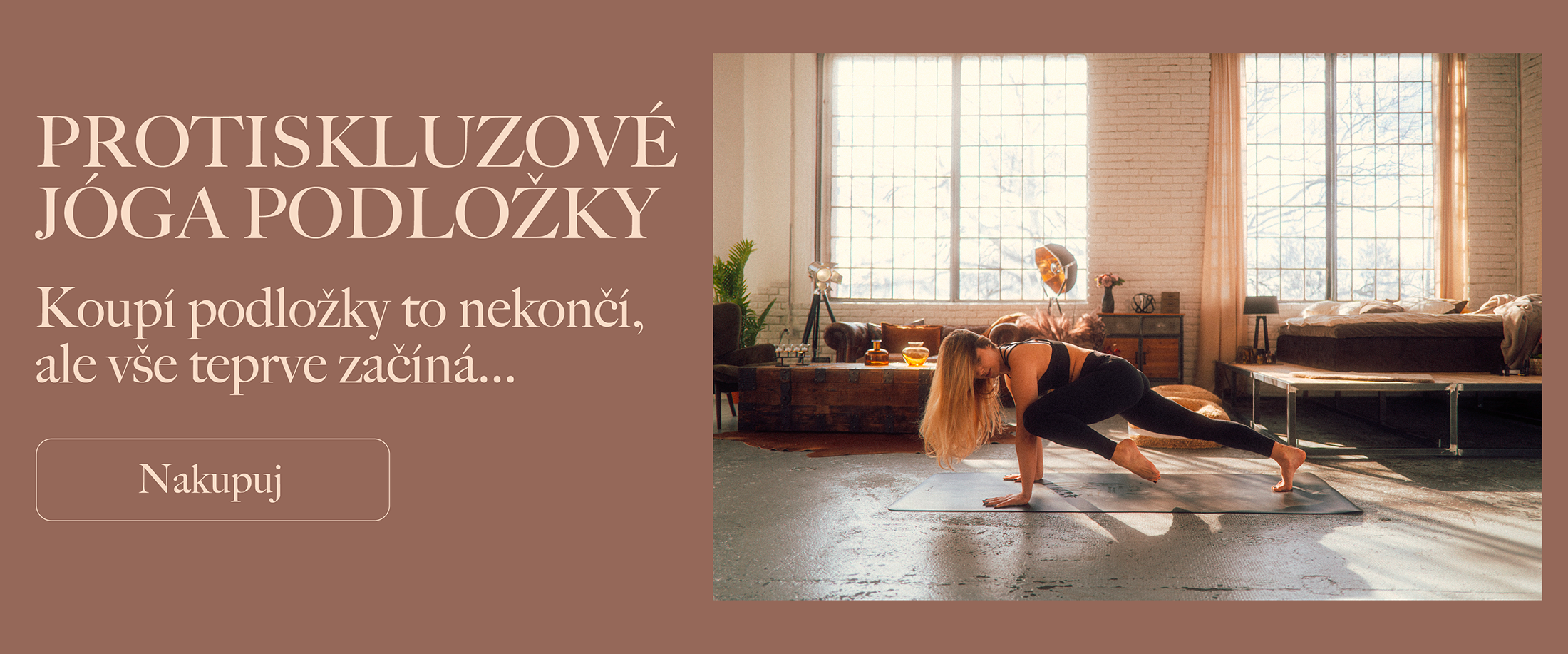 Protiskluzové jóga podložky