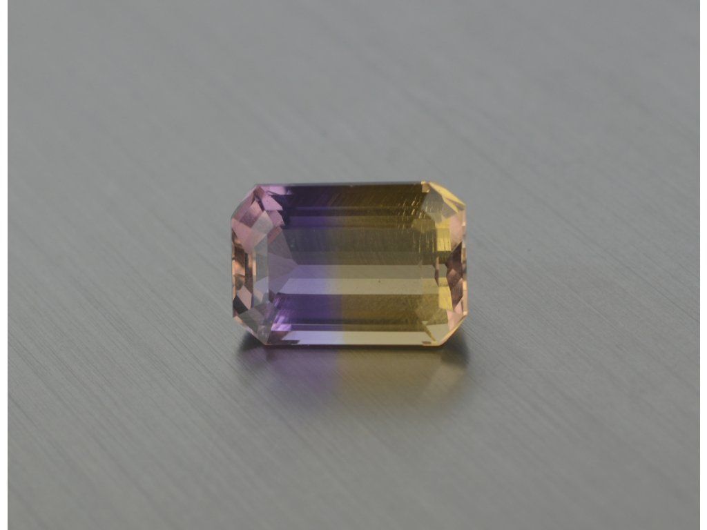 Ametrine natural octagon 9.7x13.9 mm faceted