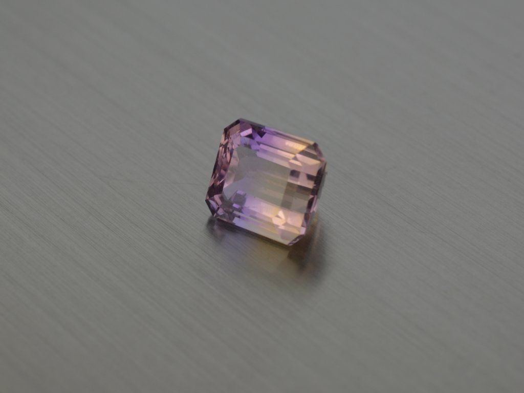Ametrine natural octagon 9.9x10.6 mm faceted