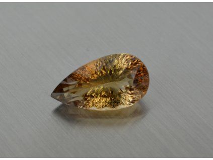 Topaze impériale naturelle poire 22.4x12.3 mm facettée