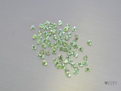 Démantoïde naturel rond 2.0 mm facetté