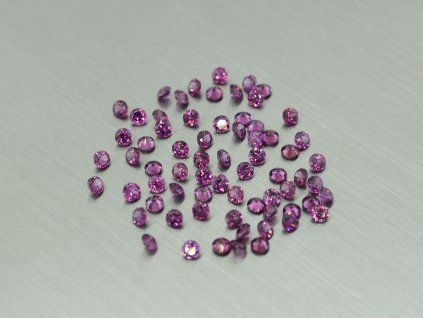 Grenat naturel rond 2.0 mm Rhodolite facetté