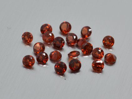 Grenat naturel rond 3.0 mm Pyrope facetté