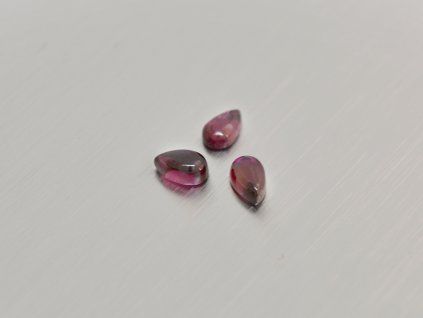 Grenat naturel poire 3x5 mm Rhodolite cabochon