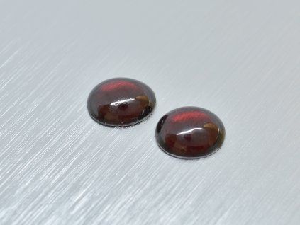 Grenat naturel ovale 8x10 mm Rhodolite cabochon