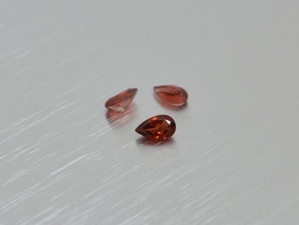 Granat naturlicher Birne 3x5 mm pyrop facettiert
