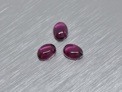 Granat  naturlicher oval 5x7 mm rhodolit cabochon