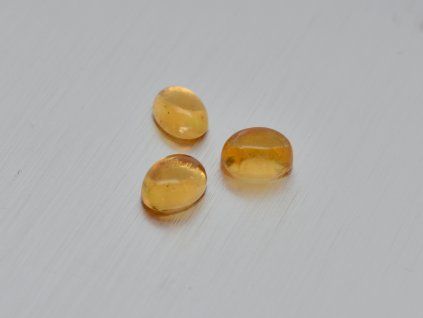 Citrine naturelle ovale 5x7 mm cabochon