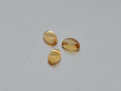 Citrine naturelle ovale 4.0x6.0 mm cabochon