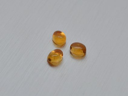 Citrine naturelle ovale 4.0x5.0 mm cabochon