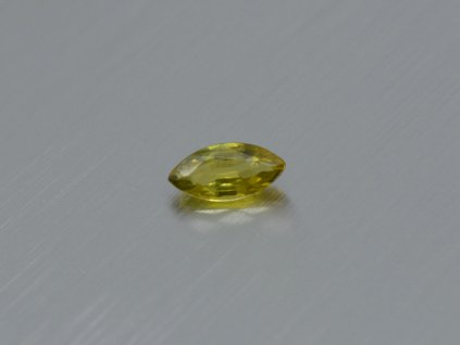 Safír přírodní markýz 3.6x7.5 mm fasetovaný žlutý