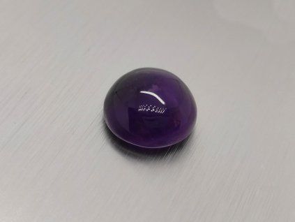 Améthyste naturelle ronde 17.0 mm  cabochon