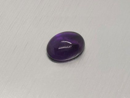 Améthyste naturelle ovale 10.1x14.2 mm  cabochon