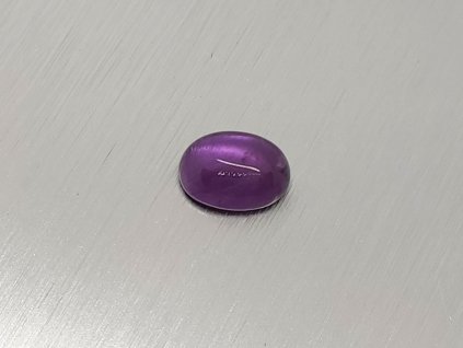 Ametyst přírodní ovál 9.2x11.2 mm fialový kabošon