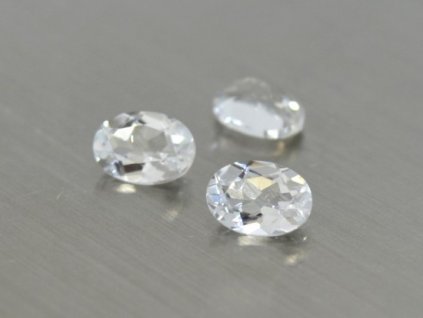 7836 topas naturlicher oval 5x7 mm facettiert wei transparent