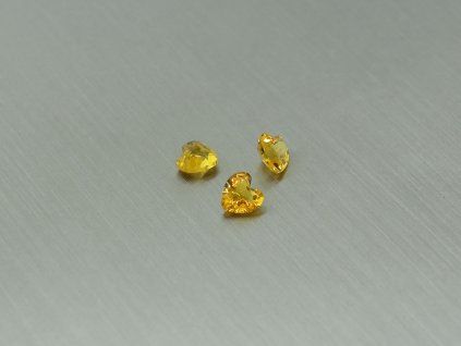 Citrino natural corazón 4.0x4.0 mm facetado