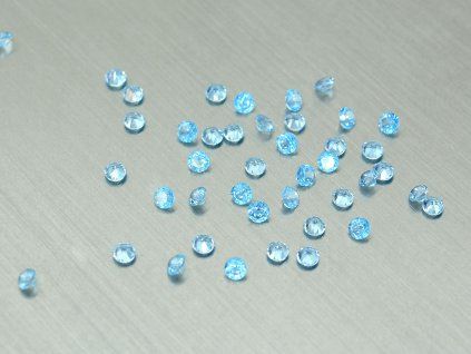 Topaze naturelle ronde 1.75 mm swiss blue facettée