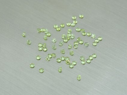 Olivin/Peridot naturlicher rund 1.5 mm facettiert