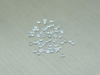 Aigue-marine naturelle ronde 1.5 mm facettée