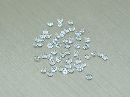 Aigue-marine naturelle ronde 1.75 mm facettée