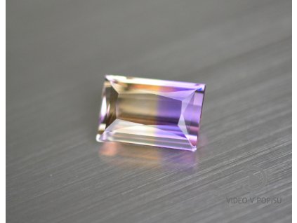 Ametrín přírodní obdélník 8.2x12.2 mm fasetovaný