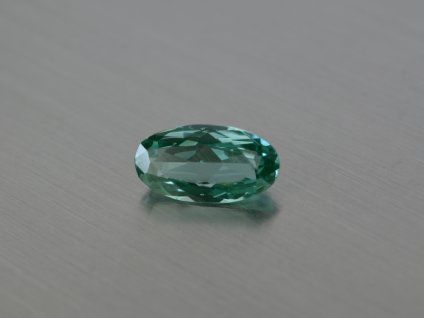 Spinelle synthétique ovale 7x13 mm couleur Tourmaline bleu-vert