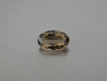 Quartz fumé naturel  ovale 10x16 mm facetté brun