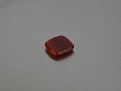 Cornaline naturelle octogone 14 mm cabochon plate