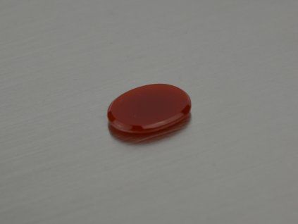 Cornaline naturelle ovale 12x16 mm cabochon plate