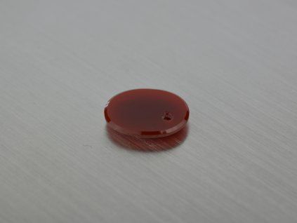 Cornaline naturelle ovale 12x16 mm cabochon percée