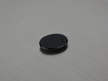 Natürlicher Onyx Oval 12x16 mm  schwarz gebohrt Cabochon