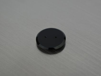 Onyx naturel rectangle 16 mm noir buff-top