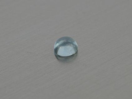Aigue-marine naturelle ronde 6.0 mm cabochon