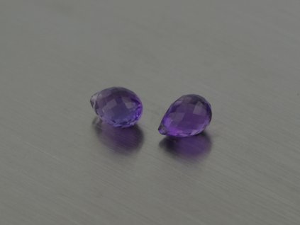 Ametyst přírodní brioleta 6x9 mm fasetovaný