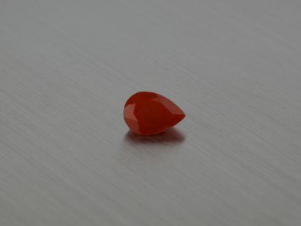 Cornaline naturelle poire 7.0x10.0 mm facettée