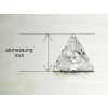 cubic zirconia triangle size