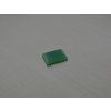 Calcédoine naturelle rectangle 9x12 mm cabochon plate verte