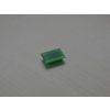 Calcédoine naturelle rectangle 9x12 mm cabochon plate verte
