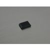 Onyx naturel rectangle 8x11 mm  cabochon plat noir