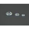 Zircone cubique ronde blanche transparente différentes tailles