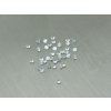 Saphir naturel rond 1.5 mm facetté blanc transparent