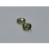 Moldavit přírodní ovál 5.0x7.0 mm fasetovaný Pár