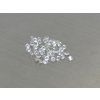 Topaze naturelle ronde 2.0 mm blanche transparente facettée