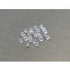 Topaz přírodní kulatý 3.0 mm bílý průhledný fasetovaný