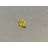 Saphir naturel ovale 4.0x6.0 mm olive jaune facetté