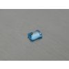 Topaze naturelle octogone 6.1x8.1 mm  swiss blue facettée
