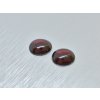 Granát přírodní ovál 8x10 mm rhodolit kabošon