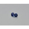 Safír přírodní kulatý 3.8 mm fasetovaný modrý pár
