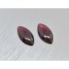 Grenat naturel marquise 7x14 mm cabochon