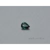 Sapphire natural pear 4.6x6.3 mm blue-green faceted, no treatment